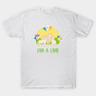 Fam-a-lamb Springtime Family T-Shirt